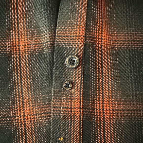 Dixxon The Evo Limited Edition Flannel Shirt 2XT Black/Orange Plaid - Picture 6 of 8
